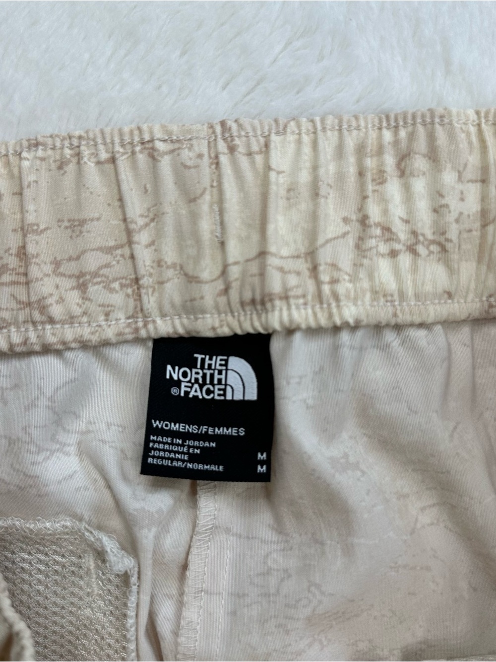 The North Face Class V Shorts Medium Vintage White Cloud Camo Wash Like New - Picture 3 of 10